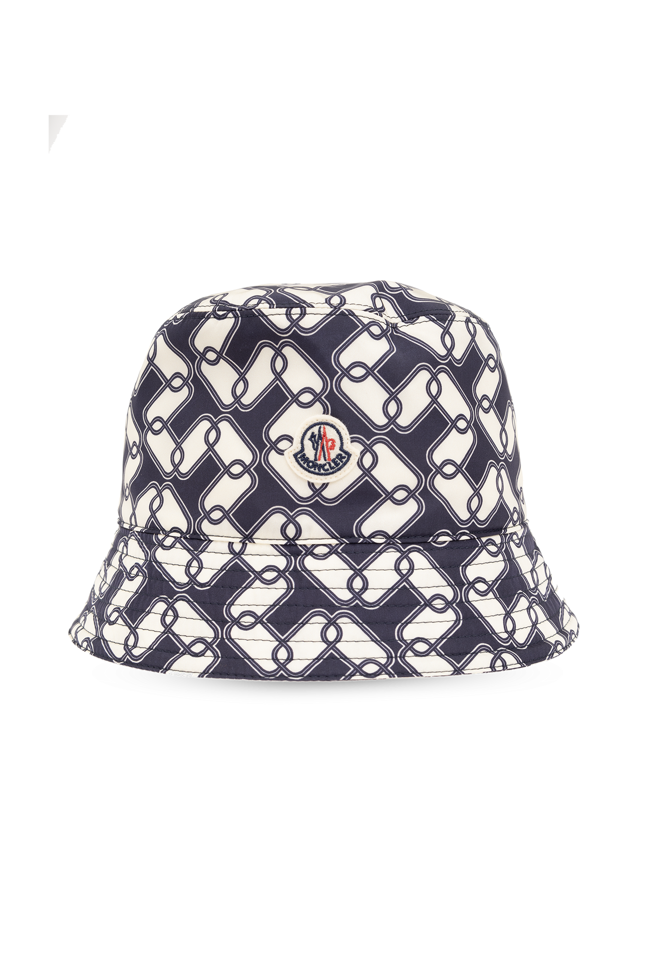 【MONCLER】ロゴ刺繍 バケットハット MONCLER バケットハット 黒